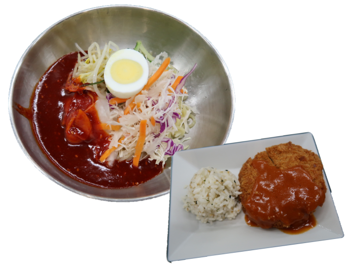 쫄면&치킨가스