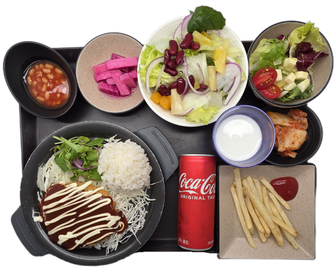 매운치즈가스(베지미트)