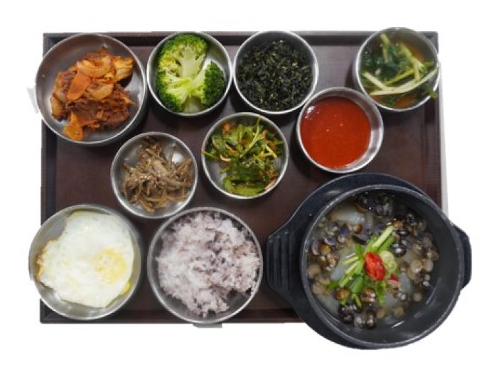 재첩국