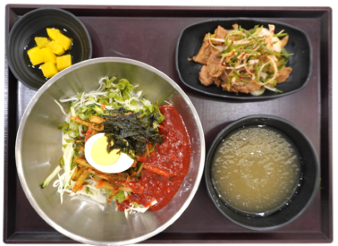 열무비빔국수