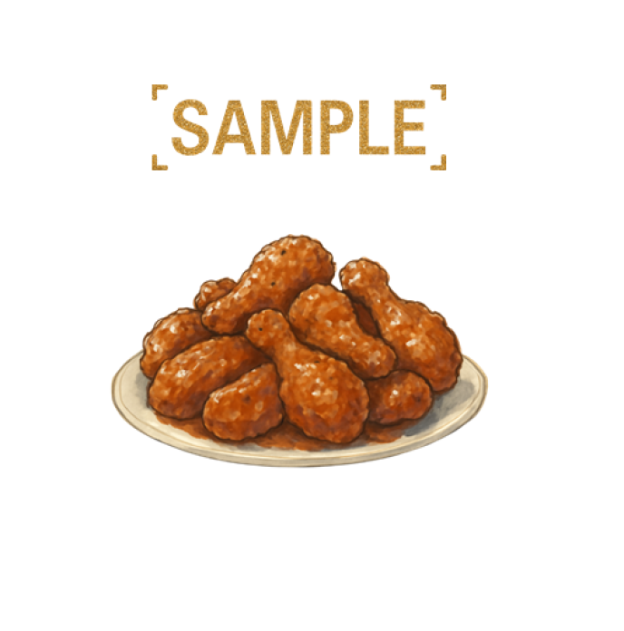 간장치킨&치킨무