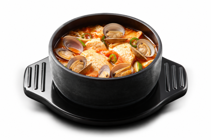 바지락순두부김치찌개