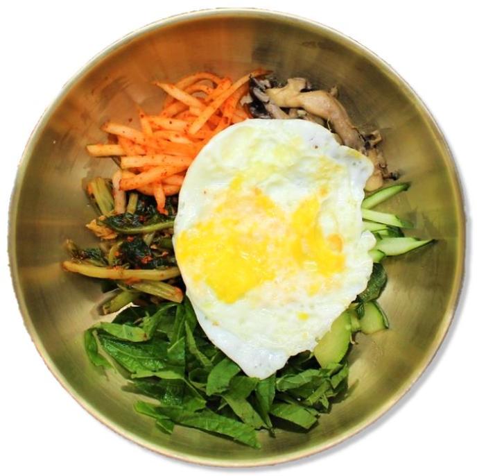 열무보리비빔밥&계란후라이