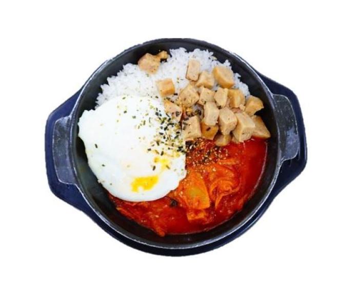  부대햄덮밥*계란후라이 