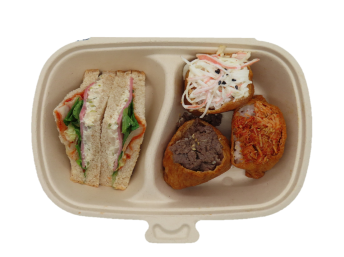 토핑유부초밥&샌드위치&과일1종