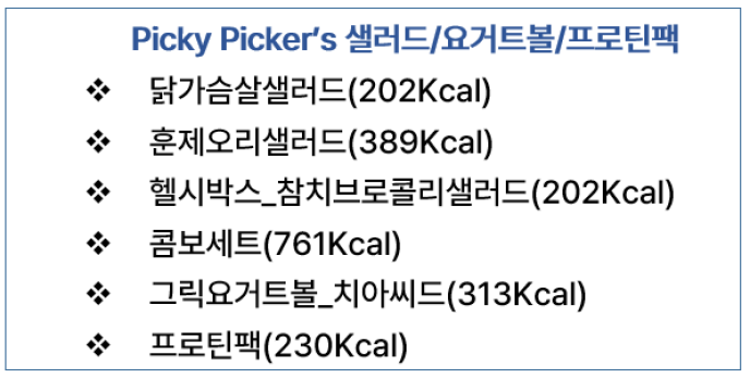 샐러드/요거트볼/프로틴팩