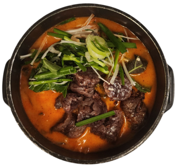 순대 버섯전골