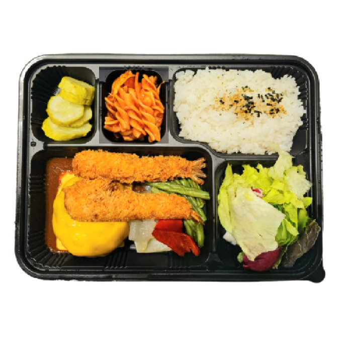 [수제] 체다치즈 함박 스테이크 도시락