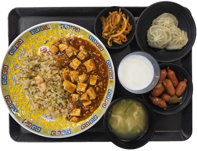 새우볶음밥&마파소스(Stir Fried Rice with Shrimp & Mapa Tofu)
