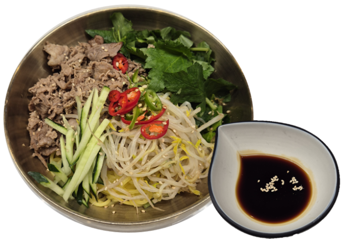차돌간장비빔국수
