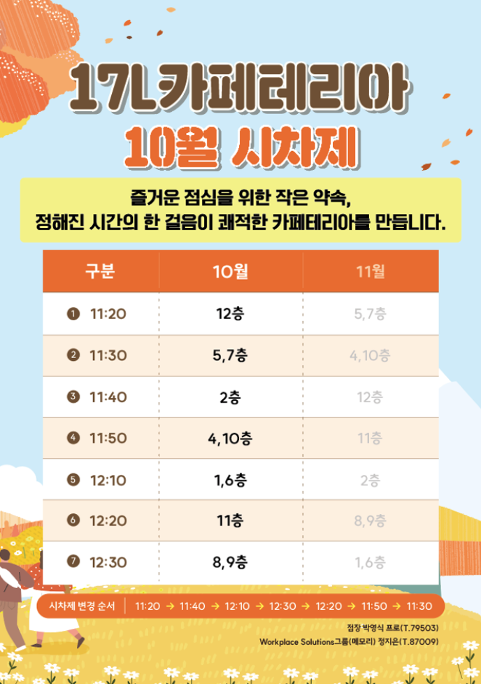 [17L] 10월 시차제