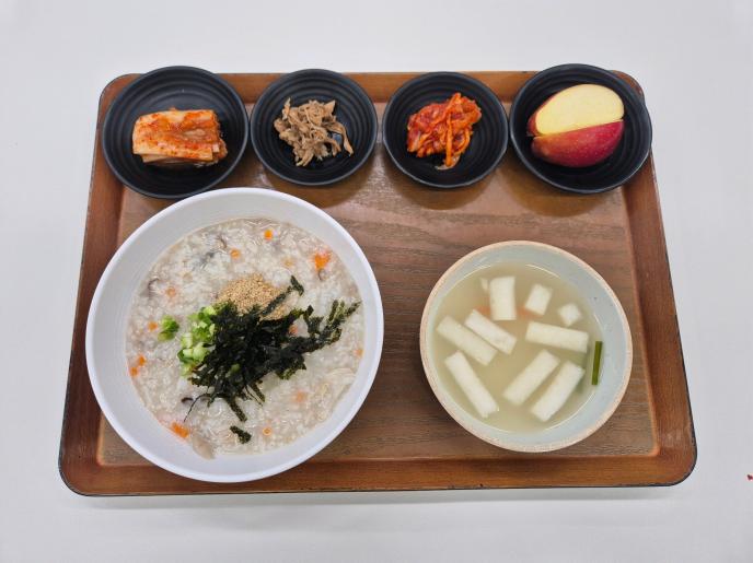 쇠고기버섯죽