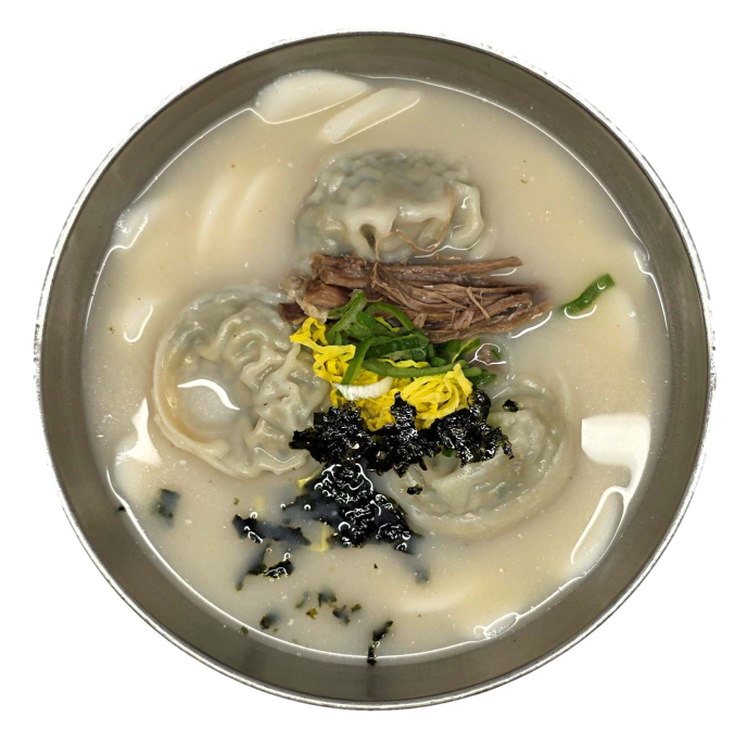 사골만둣국