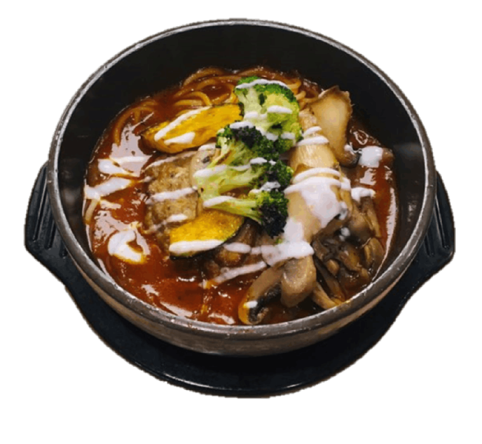 뚝배기로제함바그&스파게티