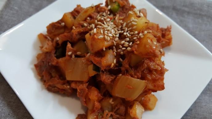 참치김치볶음