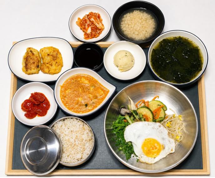열무보리비빔밥&강된장